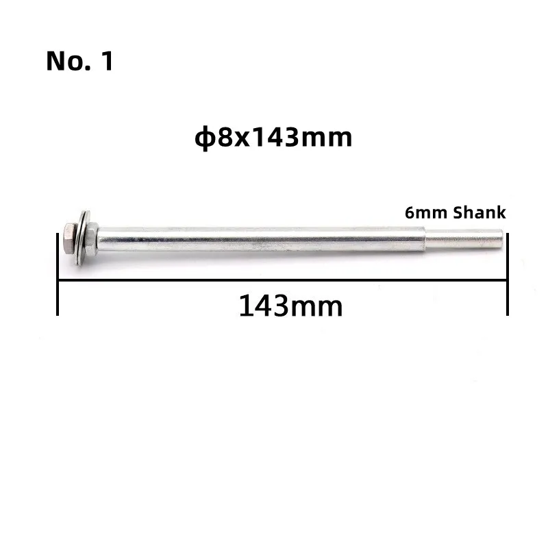 1Pcs Sandpaper Clamp 5/6mm Shank Fixing Rod Split Mandrels Long Abrasive Holder Clip For Electric Grinder Accessories