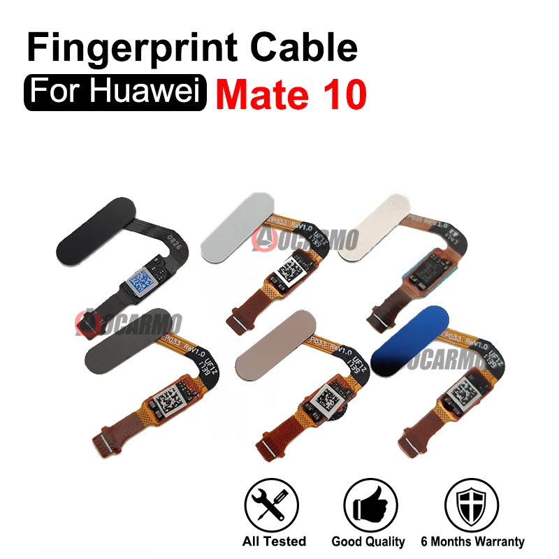 For Huawei Mate 10 Fingerprint Button Sensor Flex Cable Dark Light Blue Black Silver Gold Repair Parts