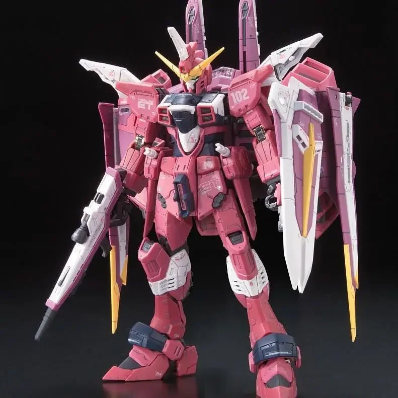 Bandai Gunpla Rg 09 1/144 Seed Zgmf X09A Justice Gundam Assembly Model Movable Joints High Quality Collectible Models Kids Gift