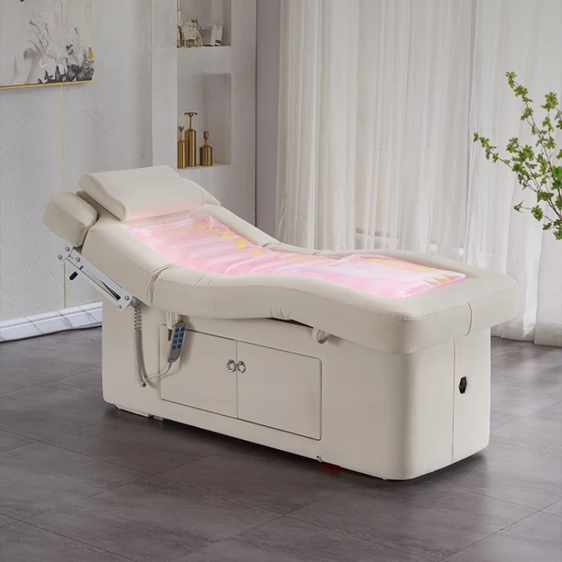 

Electric Beauty Bed Massage Thai Lounger High End Professional Home Cosmetic Bed Modern Spa Lit Pliant Salon Furniture XR50AM