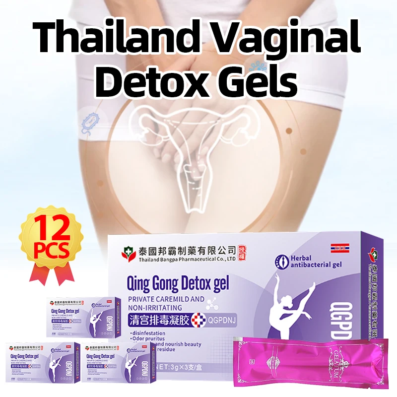 

Thailand Vaginal Detox Gel Vagina Womb Cleaner Women Vaginitis Treatment Vaginale Infection Feminine Hygiene Care 6/12Pcs