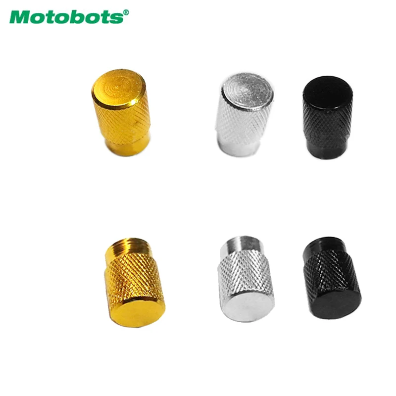 MOTOBOTS 200PCS Aluminum Alloy Car Wheel Tire Valve Stem Caps Dust Covers 3-Color Gold,silver,black #CA5483