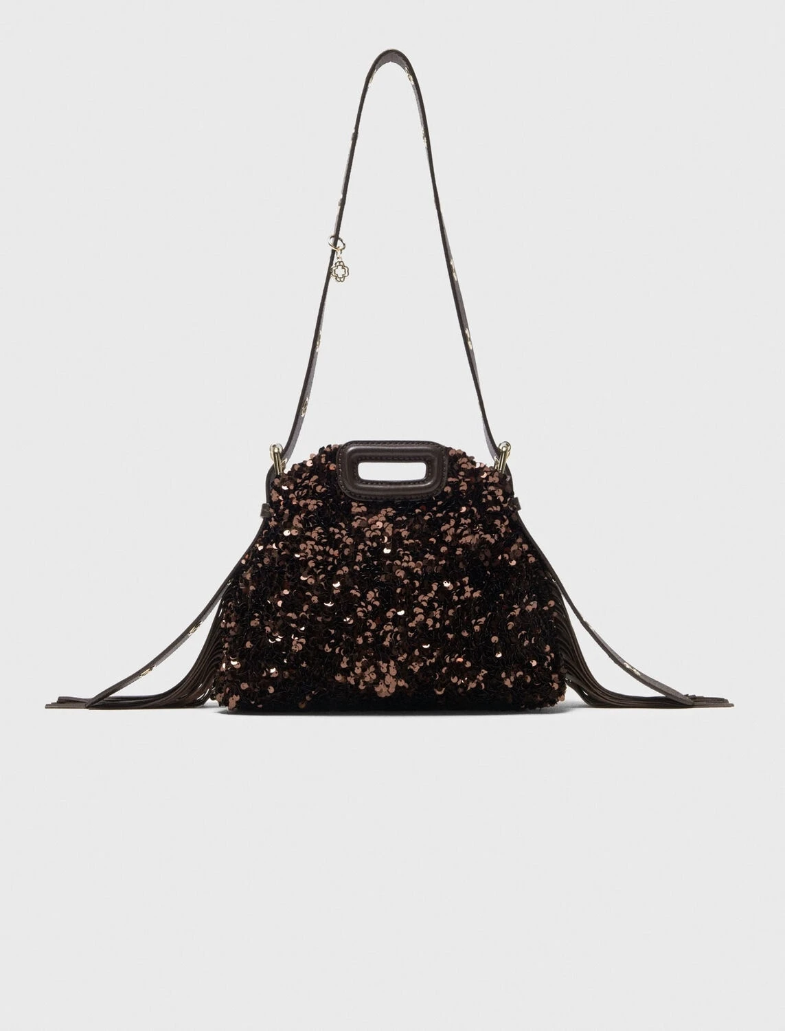 Glitzernde Pailletten-Handtasche für Damen, luxuriöse Designer-Umhängetasche mit Quaste, modische Umhängetasche für Damen, elegant – Detail 1