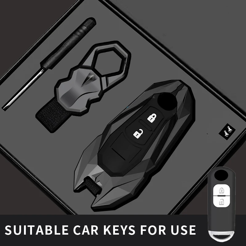 car key cover key case For Mazda 2 3 6 Axela Atenza CX-5 CX5 CX-3 CX-7 CX8 CX-9 2016 2017 2018 2019 2 3 4 Buttons Auto Bag