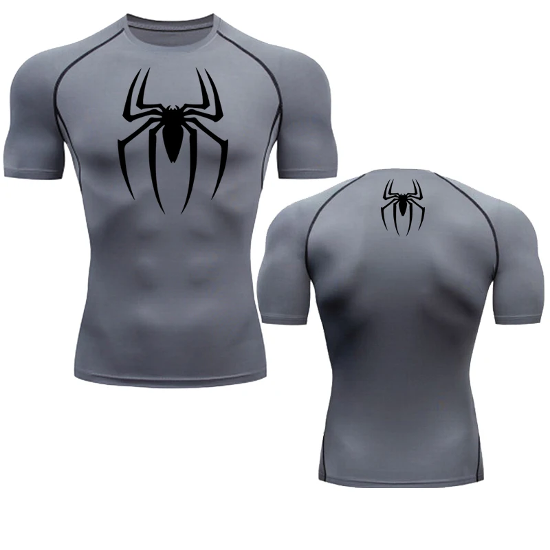 Super Hero Gym Man Fitness Sportswear T-Shirts Mens Compression Shirt Running Sport Clothes Tight Sweatshirt Rash Guard Top Tees