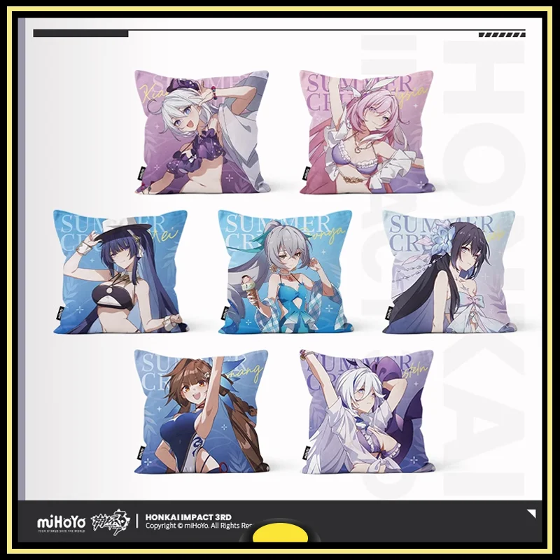 

Honkai Impact 3 Star Rail Plush Pillow Peripheral Products Elysia Kiana Bronya Li Sushang Doll Leisure Summer Series Original