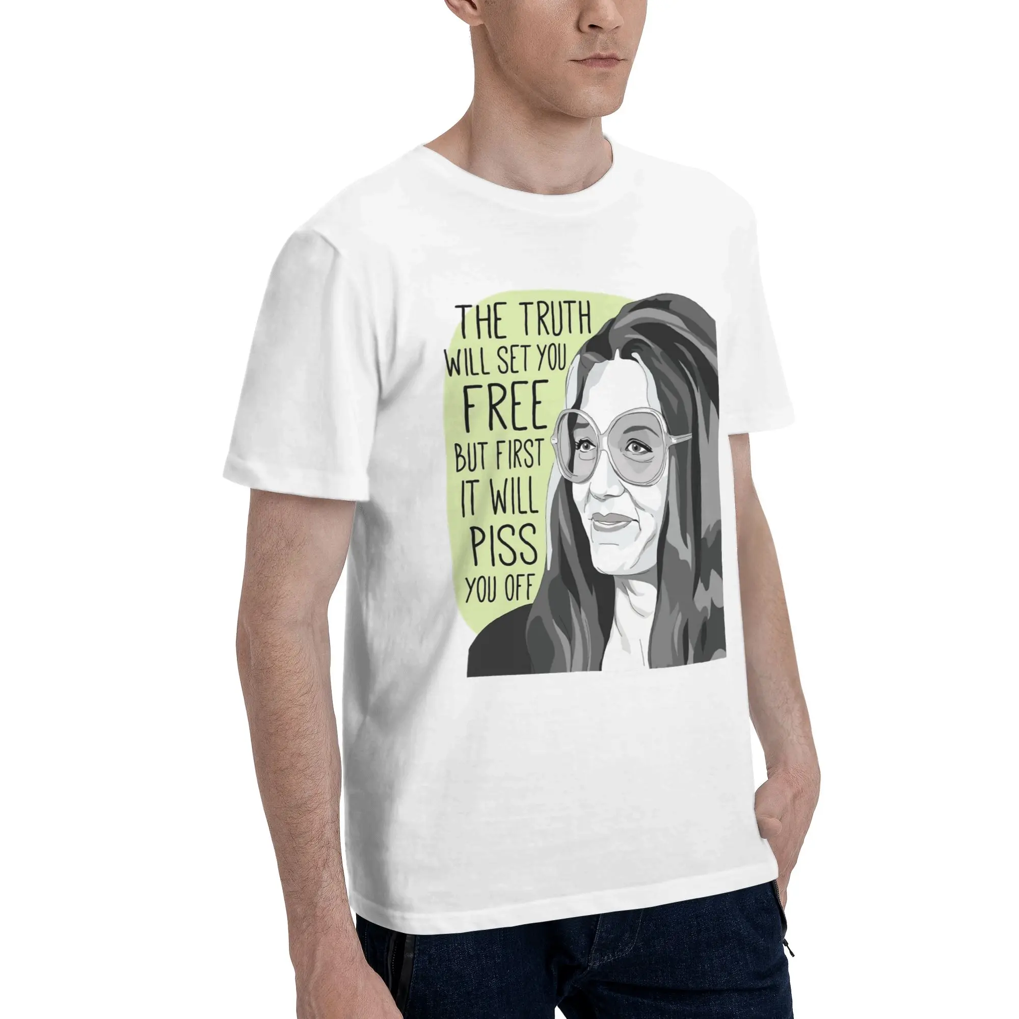All Seasons RIP Gloria Steinem  T Shirt For Unisex  Pure Cotton T-shirts Short Sleeve Tops