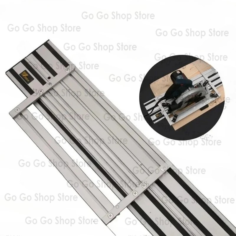 2x1.4m Guide Rails Tracks + Universal Base for Circular Saw, Track Saw, Plunge Saw, Woodworking