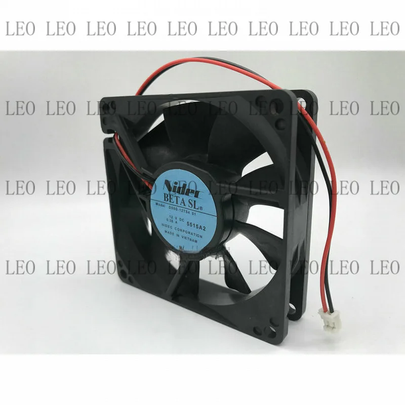 MY For NIDEC D08G-12TS4 01 DC12V 0.38A 80mm 8cm double ball 2-wire chassis cooling fan