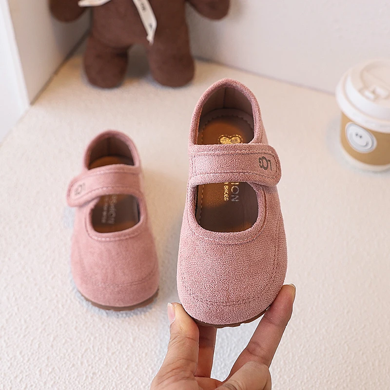Mary Janes-Schuhe für Kinder, Wildleder, flach, für den Frühling, lässig, Unisex, flache Schuhe für Mädchen, atmungsaktiv, flexibel, prägnanter Stil, Kinderschuhe, Größe 23–36 – Detail 6