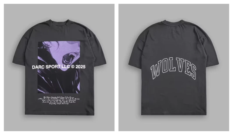 2025 DARC SPORT & DEMON Anime Printed Cotton T-Shirt Men's and