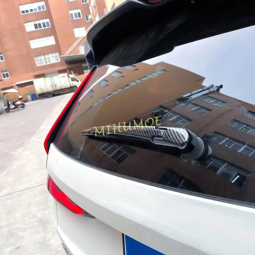 Carbon Fiber Rear Wiper Cover Trims Accessories For 2023 2024 Honda CR-V CRV