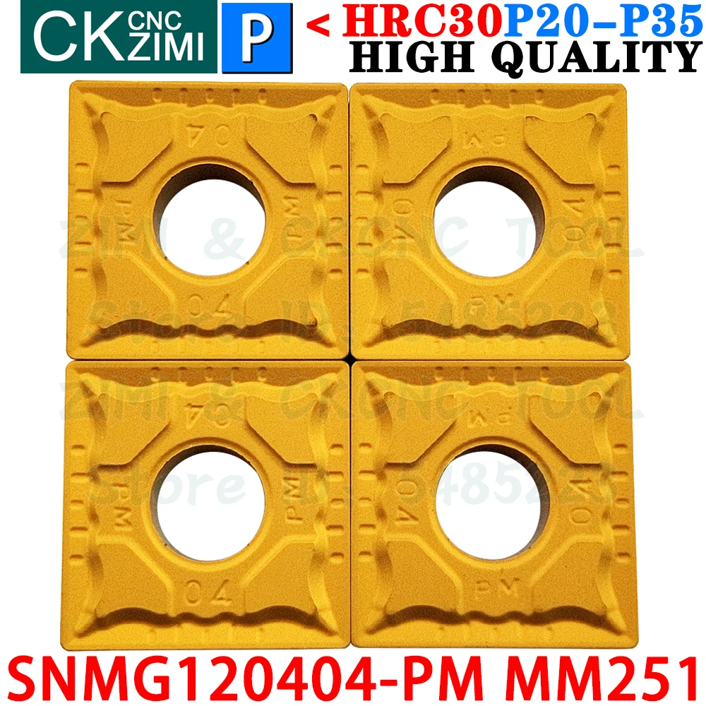 SNMG120404-PM MM251 SNMG 120404 PM MM251 Karbit Sisipan Eksternal Berputar Sisipan Alat SNMG431 SNMG1204 SNMG 1204 PM CNC Logam Mesin Bubut Alat Pemotong