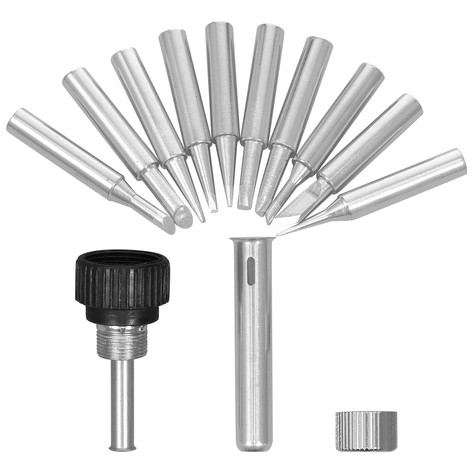 

1 set Soldering Iron Tips Set Black I+ +1C+ + + 16D+24D+32D Tubing Accessories Stainless Steel Replacement Welding Tools