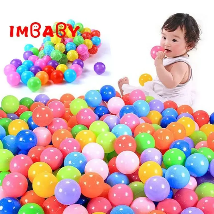 IMBABY 5.5/7cm Ocean Balls for Playpen Children Toys Plastic Anti-stress Balls for Dry Pool Colorful Air Juggling Ball Pit Balls