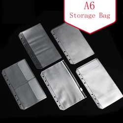 A6 Zipper Bag Card Bag Diary&Notebook Film Storage Bag Loose-leaf Notebook Bag Storage Folder Office Organizers Pvc Document