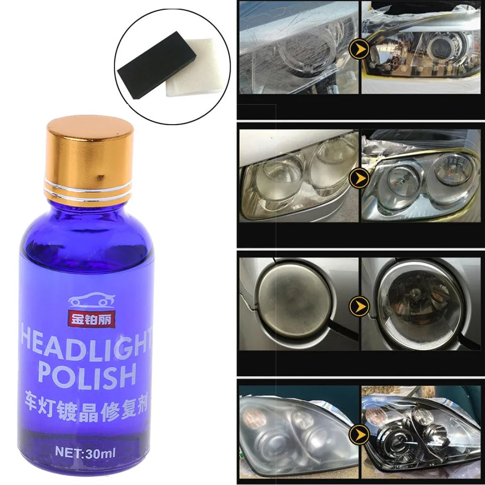 30ml Car Headlights Oxidation Liquid Ceramic Coat Super Hydrophobic Glass Coating  Remove Tool Brightening Repair Fluid