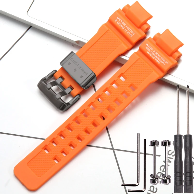 Silicone Watchband For Casio G-SHOCK GA1000 GA1100 G-1400 GW-A1100 GW-A1000 GW-4000 Strap Waterproof Bracelet Watch Accessories