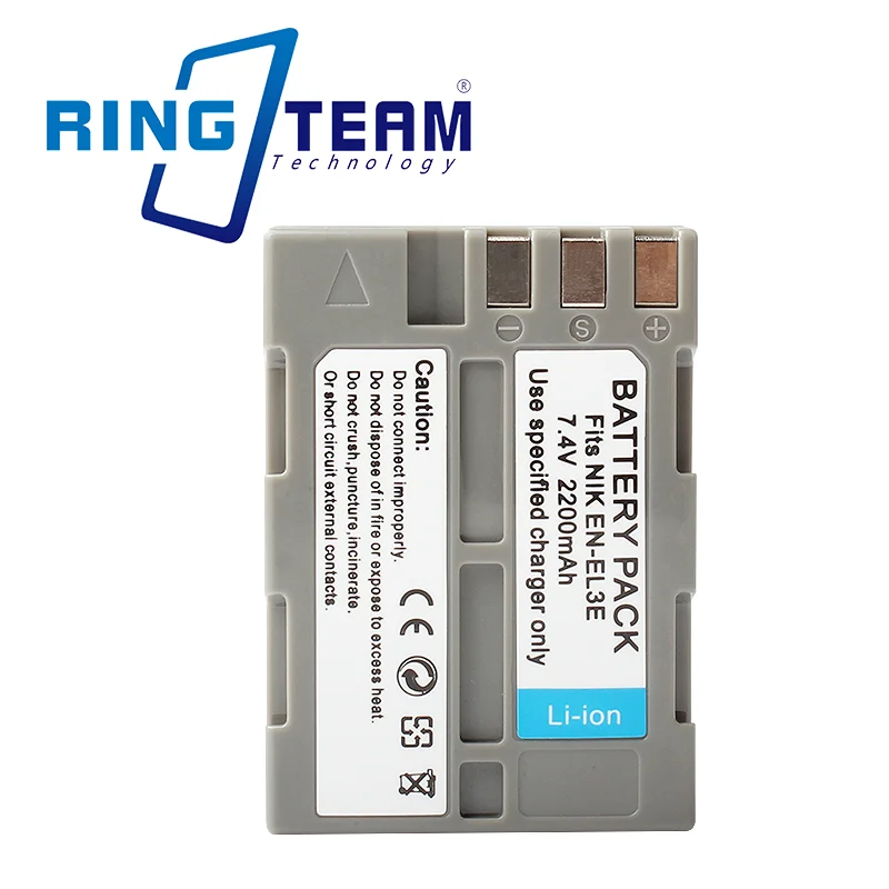 

High Capacity EN-EL3E Battery for Nikon D70 D80 D90 D100 D200 D300 D300S | 1500mAh Replacement