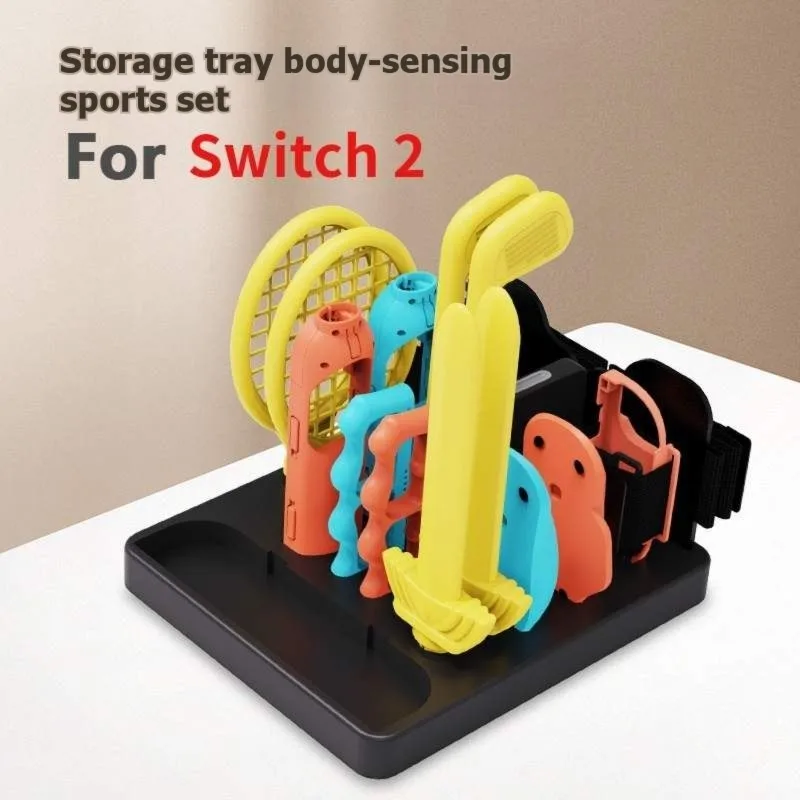 

AS95-For Switch 2: Комплект спортивных аксессуаров с органайзером и подставкой для хранения — Семейный набор для спортивных игр