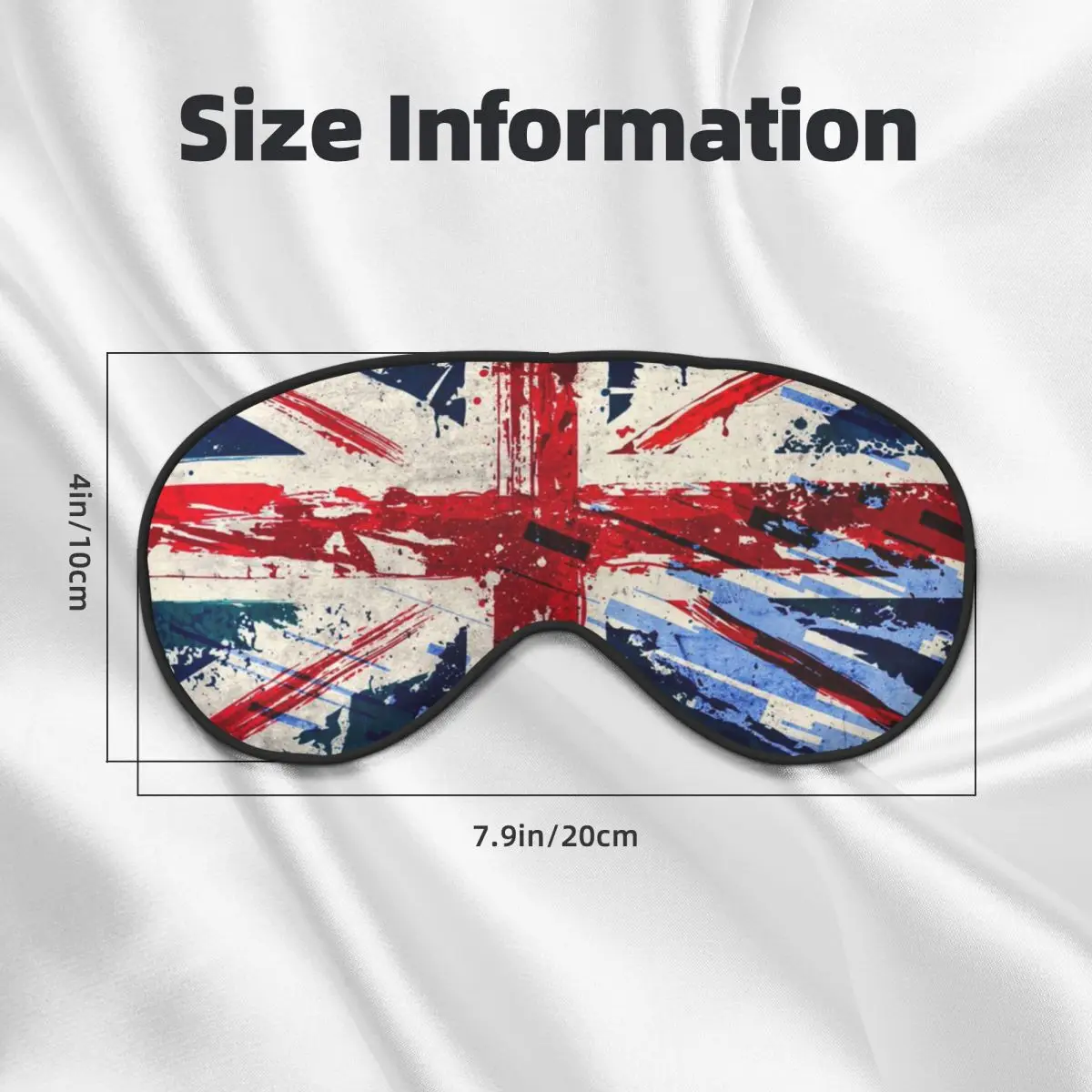 العلم البريطاني أقنعة العين الناعمة اثنين الجانب الاتحاد جاك المملكة المتحدة المملكة المتحدة فخور الغمامة للمنزل الإبداعية كتلة خارج ضوء لصقة عين