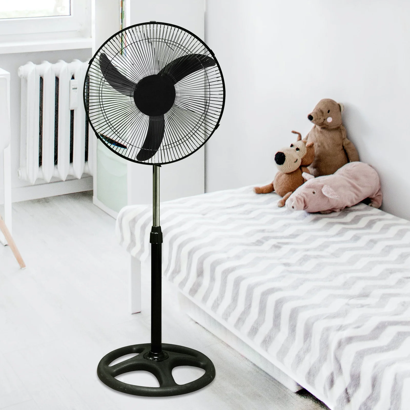 

Floor Fan Leaves 18 Inches Black Replacement For Standing Pedestal Table Fans Universal Cooling Replacement Parts