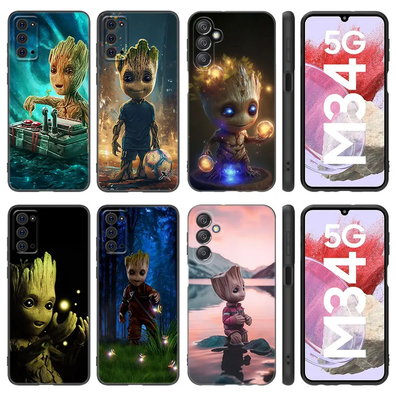 Чехол I am Groot для телефона Samsung Note 10 Lite 20 Ultra M04 M13 M32 4G M14 M15 M34 M42 M52 M53 M54 M55 5G M11 M12 M21 M31 M51