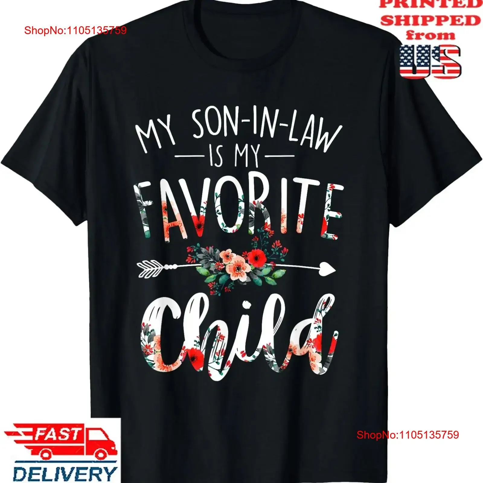 

My Son In Law Is Favorite Child Mother Mothers Day T Shirt vintage Washed Stylish fashion homme graphic Unisex Slightly