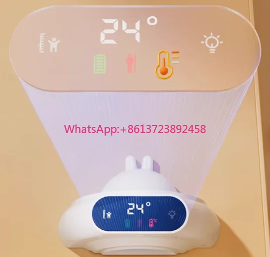 空飛ぶ円盤型スマート身長測定器-子供用赤外線身長測定-ベビー身長計-家庭用高精度