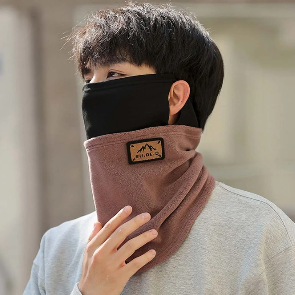 Foldable Acrylic Fibres Windproof Neck Cover Neck Guard Keep Warm Ear Hanging Scarf Hijab Coldproof Cycling Face Mask Spring