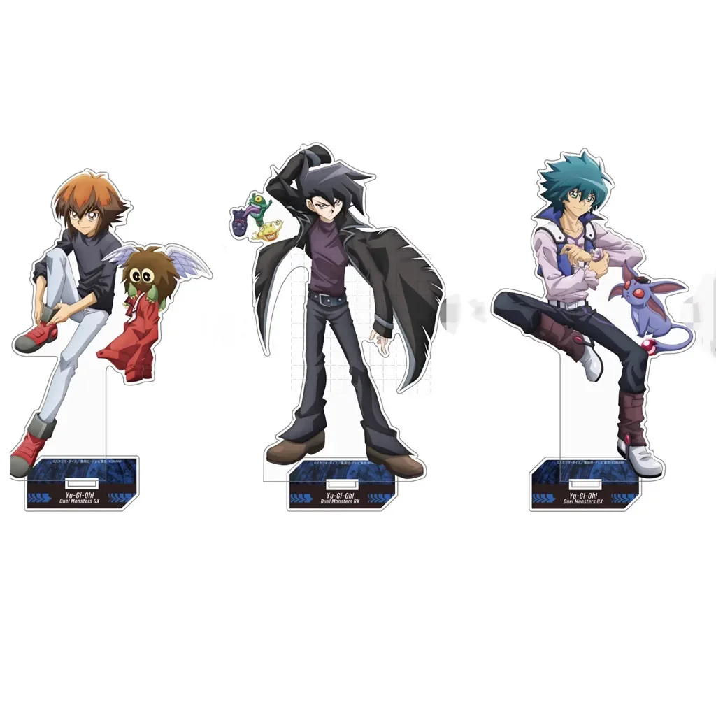 Game Yu-Gi-Oh! GX Acrylic Stand Doll Anime YuGiOh Manjoume Jun Johan Anderson Yuki Judai Figure Model Plate Cosplay Toy Gift