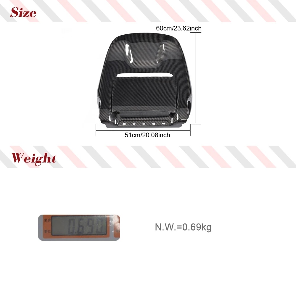 Prepreg Dry Carbon Fiber Seat Cover Trim For Mercedes Benz W464 W463 G500 G63 2019UP Back Seat Cover Replacement Style Body Kits