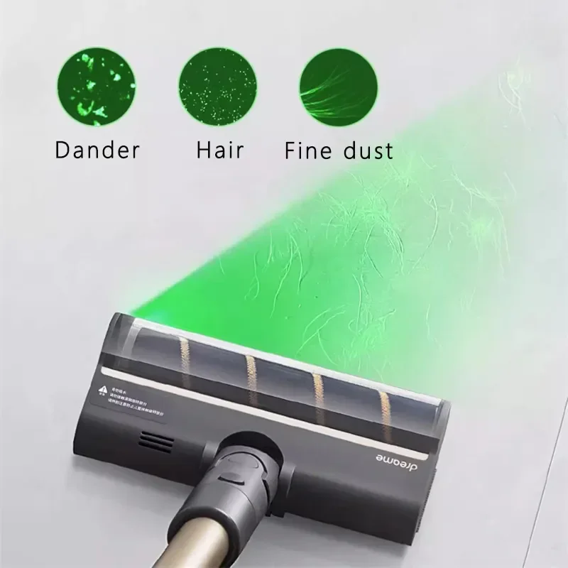 Original Dreame  V12S Wireless Vacuum Cleaner Green Light Show Dust /185AW Strong Suction 99.9% Remove Mites Rate 90min Battery