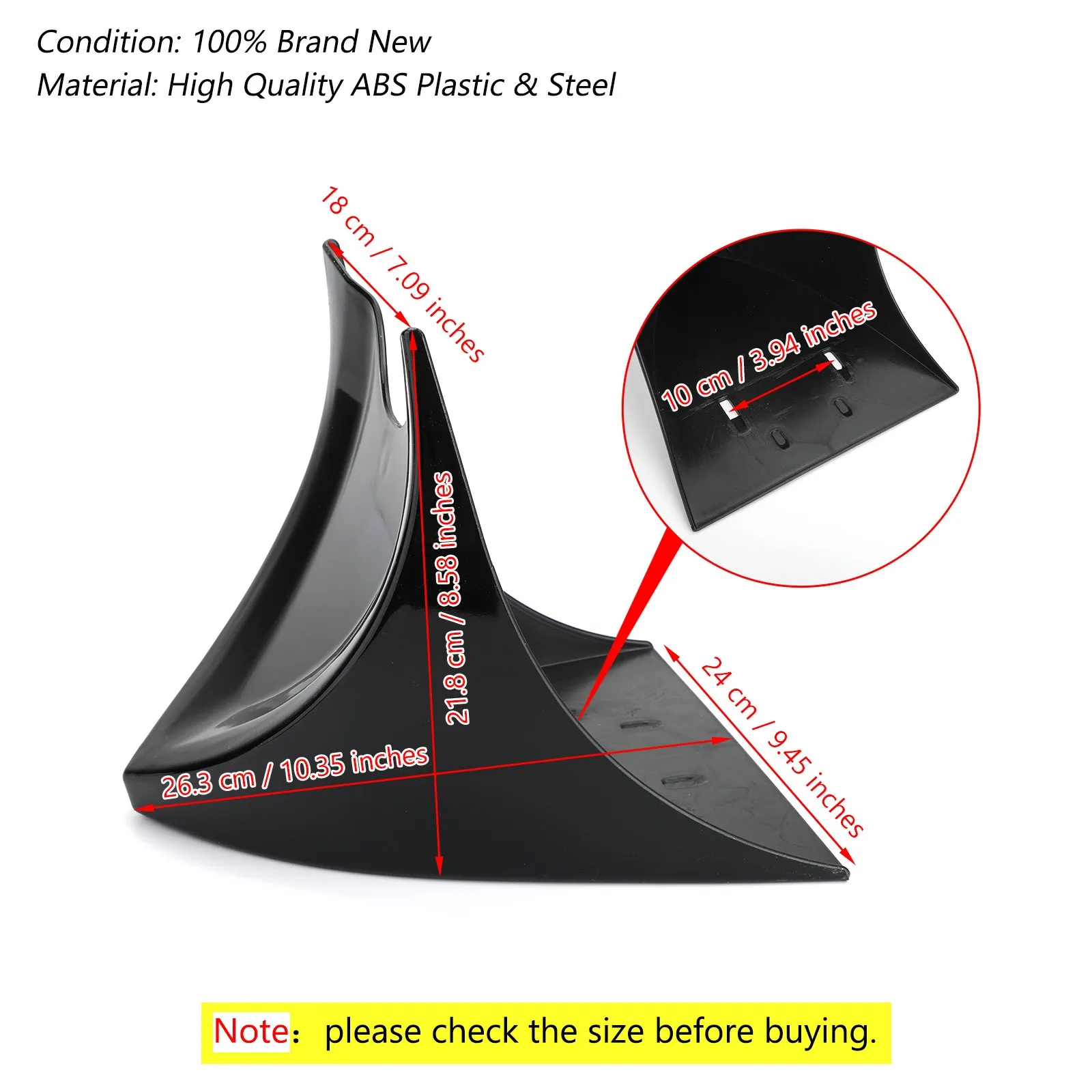 Chin Spoiler Air Dam Fairing For Sportster XL883 XL1200 48 72 2004-2019