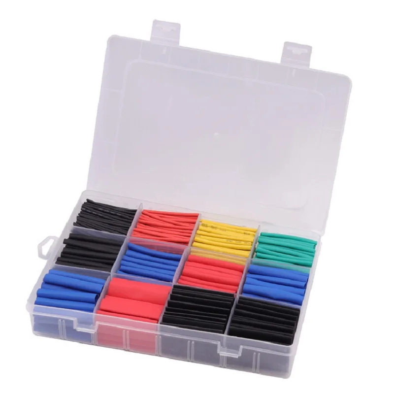 560pcs Boxed Color Heat Shrink Tubing, Insulated Heat Shrink Composite Tubing Set, Wire Protective Tubing