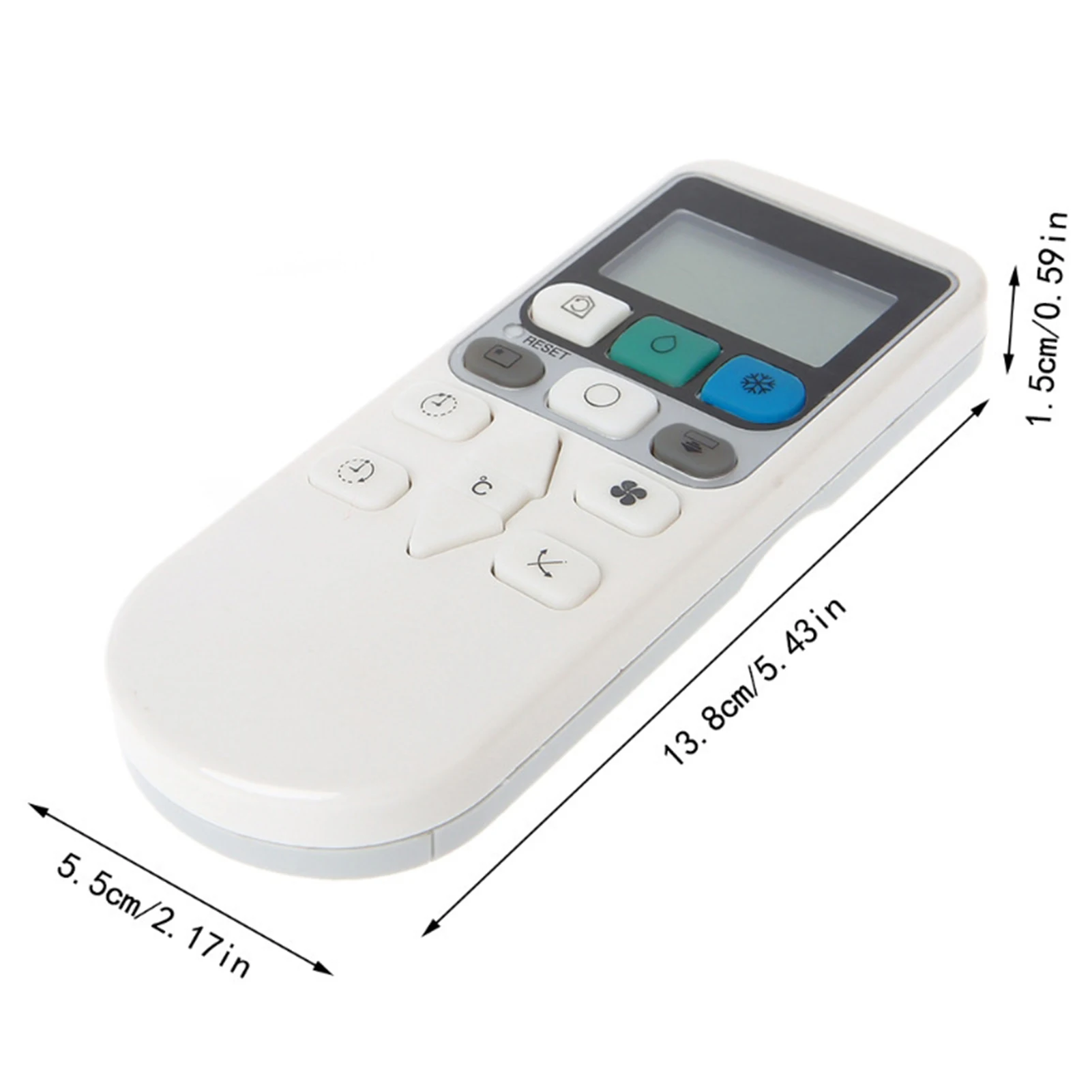 A/C Remote Control Battery Powered Air Conditioner Remote White Replacement for Hitachi 01 RAR-3V2 RAR-2P2 RAR-3U1