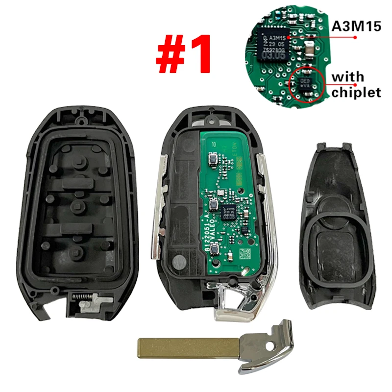 CN 088001   Новый OEM A3M15 PN 9840153480   FCC IM3A для Vauxhall Corsa Mokka Smart Key 3 кнопки AES NCF29A1 чип 434 МГц без ключа Go