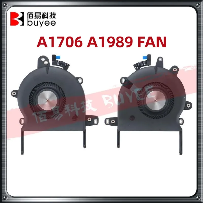 

New A1706 A1989 Left Right Cooling Fan For MacBook Pro 13" A1706 A1989 CPU Cooler Fan 2016 2017 Year Original Replacment