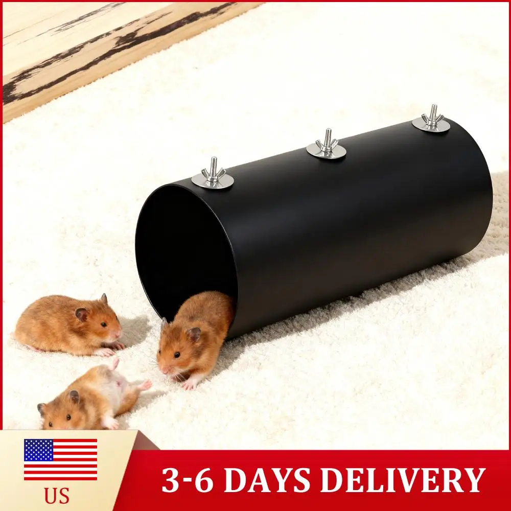 

2 Pack Hanging Cooling Tunnel Toys Cage Accessories Small Pet Tunnels Exercising Training Tubes for Small Animal Playing Resting