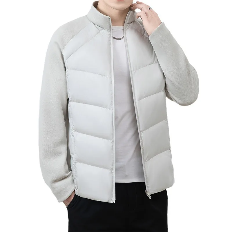 الشتاء سليم الوقوف طوق أسفل سترة رجل خياطة بطة بيضاء أسفل الرياضة المشي لمسافات طويلة معاطف رجل jaquetas masculina de inverno JK-203