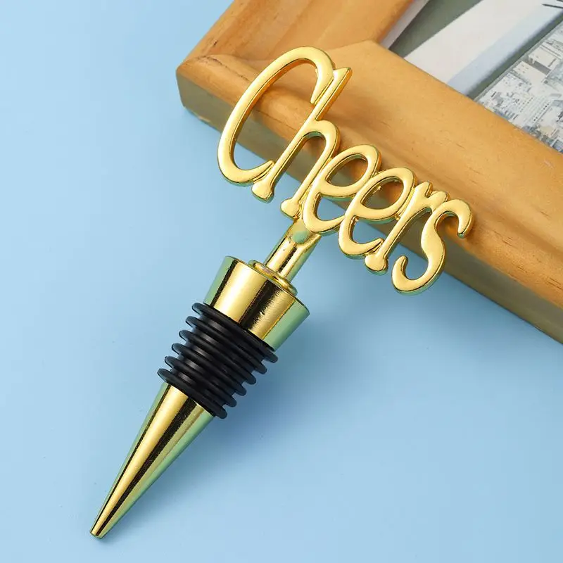 

(20Pcs) Wedding and Party Gifts of Cheers design Love Wine Stopper favors For Party decorations and Wedding Guest gifts