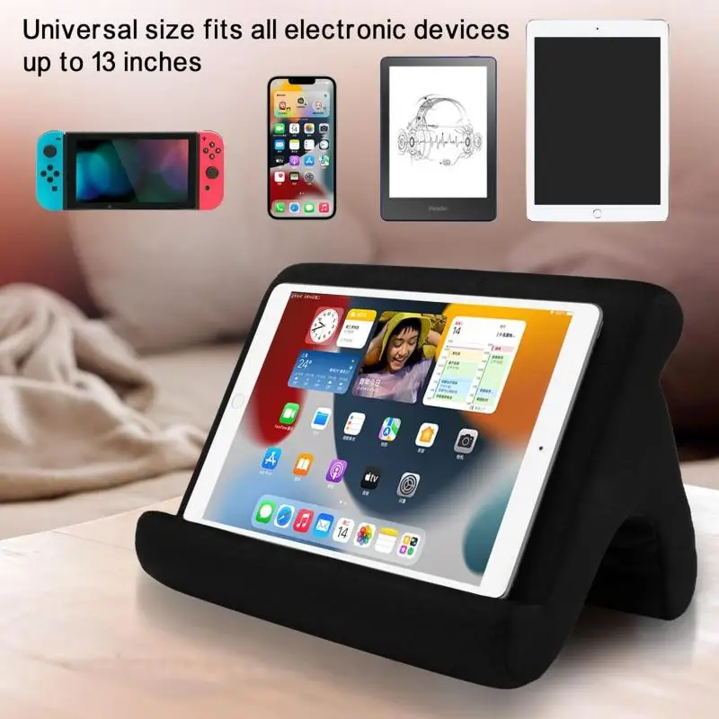 Tablet Pillow Stand Cushion Tablet Stand for iPad,  Bed Holder Support for Lap and Desk , Compatible with Phones, E-reader