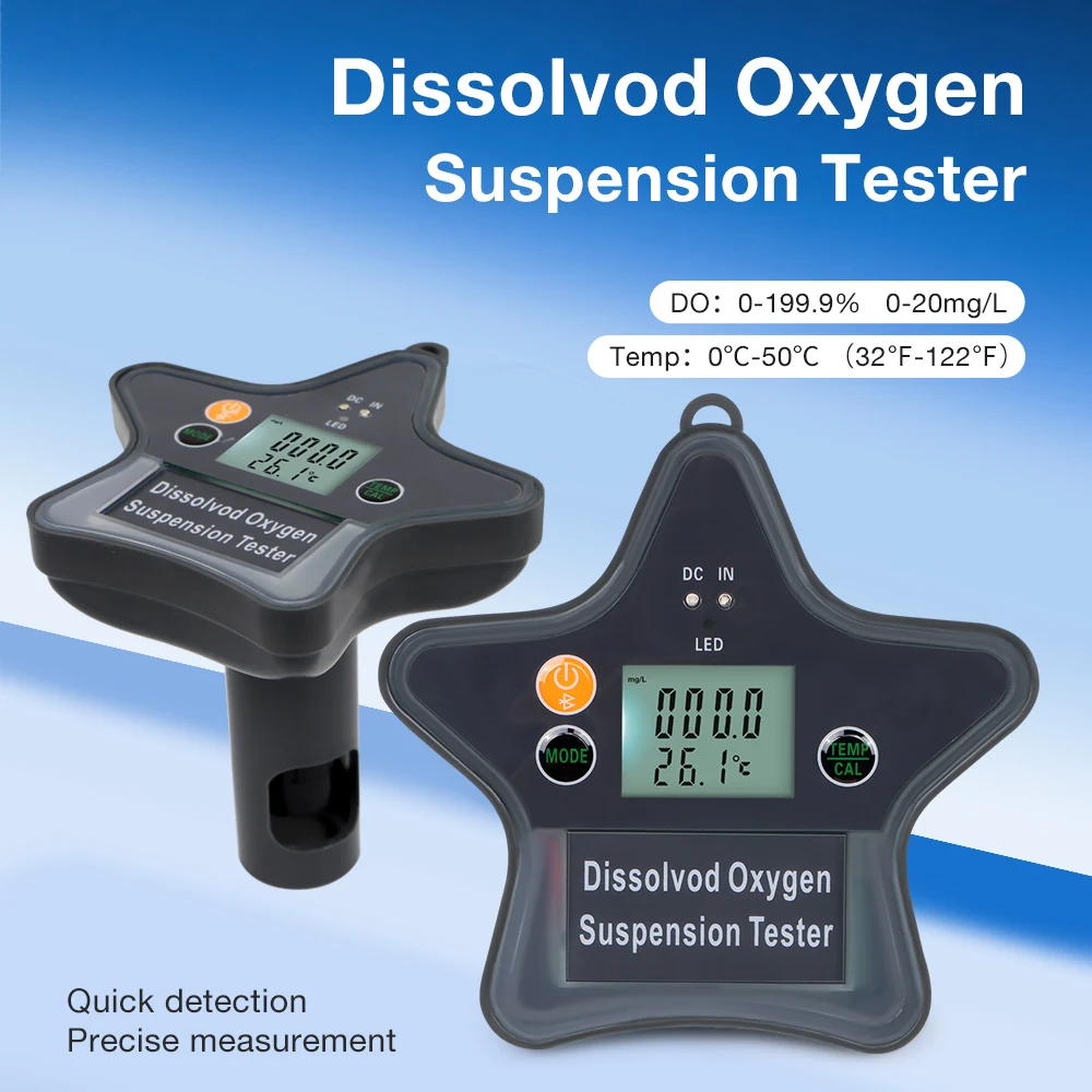 Плавающий измеритель растворенного кислорода 0-20 мг/л Bluetooth Smart DO Analyzer тестер концентрации кислорода для аквакультуры аквариума