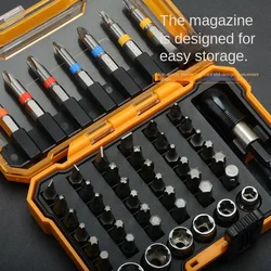 50Pcs Screwdriver Set with Cross Square Rice And Hexagonal Multifunctional Electric Tool Accessories