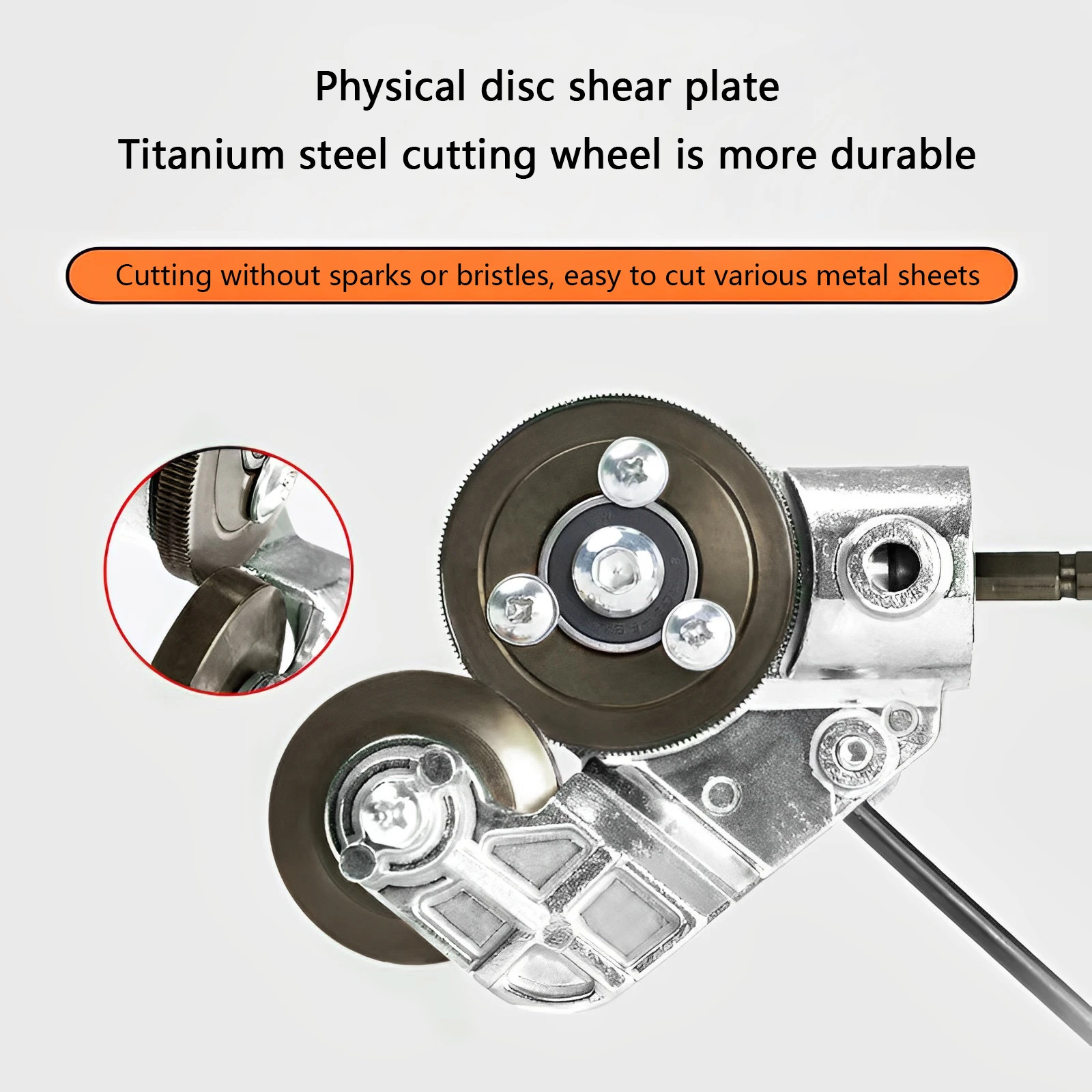 Double Headed Metal Sheet Cutter Sharp Electric Drill Plate CutterPrecise Cutting Plate Punch Shears Drill Attachment