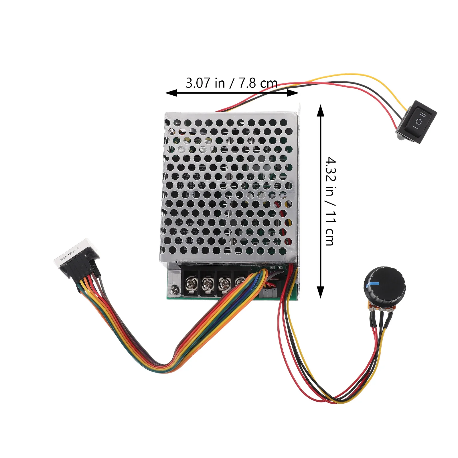 40A 12V 24V 36V Brushed Esc for Rc High Frequency Drive Overheat Low Voltage Protection Portable Electric Controller