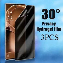 3PCS Privacy Hydrogel Film For Xiaomi PocoX6 Redmi K70 K70E RedmiK70 Poco X6 Pro 5G Anti-Spy Screen Protector