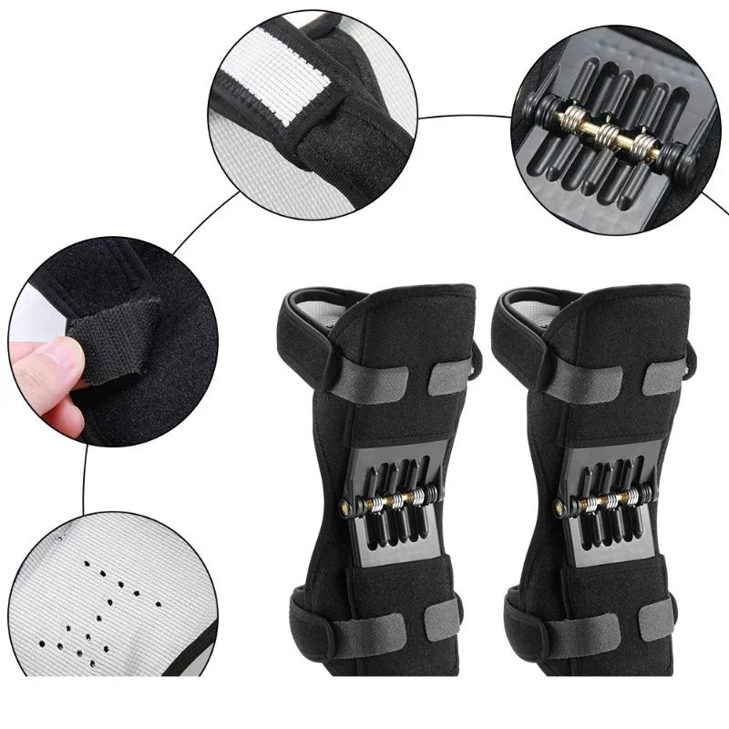 Imagem -04 - Knee Protection Booster Power Support Pads Powerful Rebound Spring Force Sports Reduz Protetor de Joelho para Trabalho 1pc