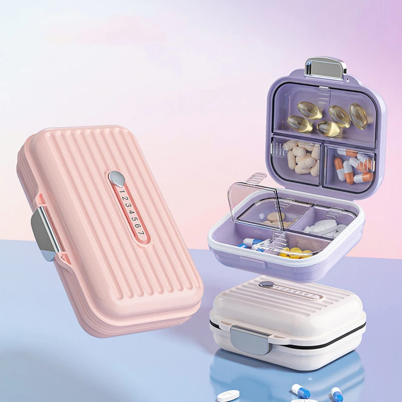 Waterproof Multi Grids Pills Storage Box Organizer Medicine Small Pill Boxes Plastic Weekly Portable Drug Dispenser
