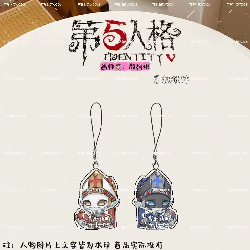 13 Pairs أنيمي لطيف الهوية الخامس الأبيض الحرس الهاتف المحمول الحبل سلسلة جراب هاتف قلادة الاكريليك سلاسل المفاتيح هدايا عيد الميلاد